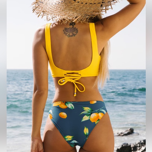 Cupshe Floral Print Bathing Suit - Picture 2 of 5